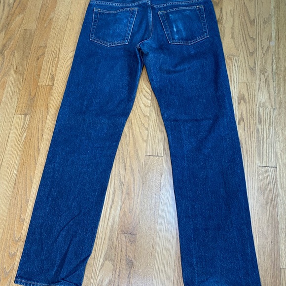 CLUB MONOCO Mens Jeans Premium Japanese Denim- 31 x 32 Indigo Blue Button Fly - Picture 10 of 13